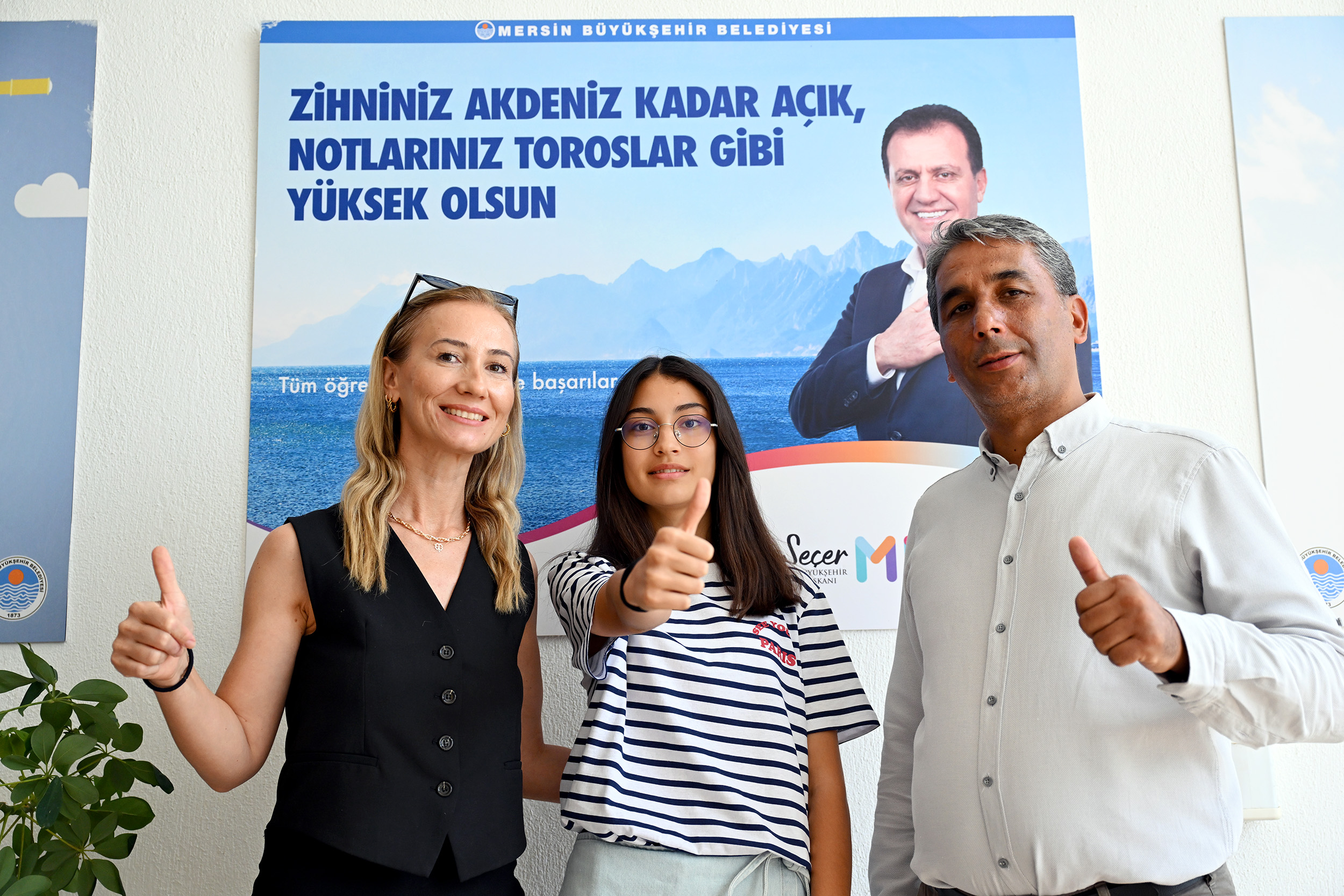 AYDINCIK LGS 1.’Sİ BÜYÜKŞEHİR’İN KURS MERKEZİ’NDEN ÇIKTI