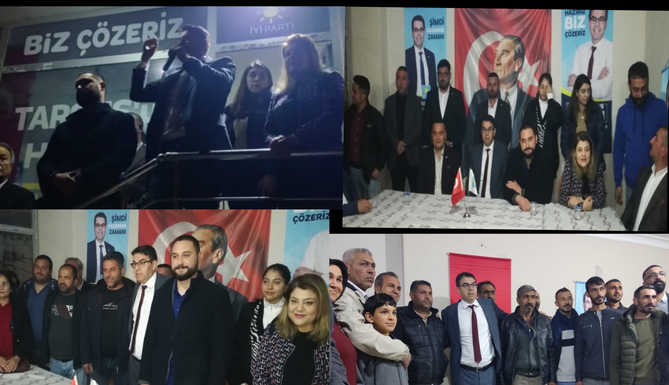 İYİ PARTİ TARSUS BELEDİYE BAŞKAN ADAYI MEHMET YUNUS SEVEN'İN ŞEHİTLER TEPESİNDEKİ SEÇİM OFİSİ AÇILIŞI MİTİNĞ HAVASINA DÖNDÜ