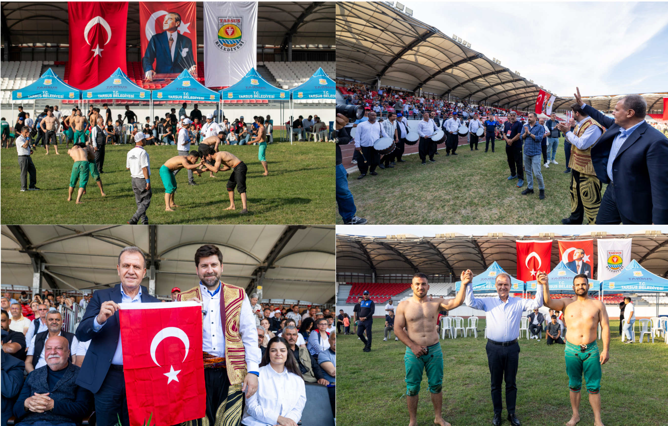 BAŞKAN SEÇER, TARSUS BELEDİYESİ’NİN ‘HIDIRELLEZ MOLLA KERİM KARAKUCAK GÜREŞLERİ’Nİ İZLEDİ