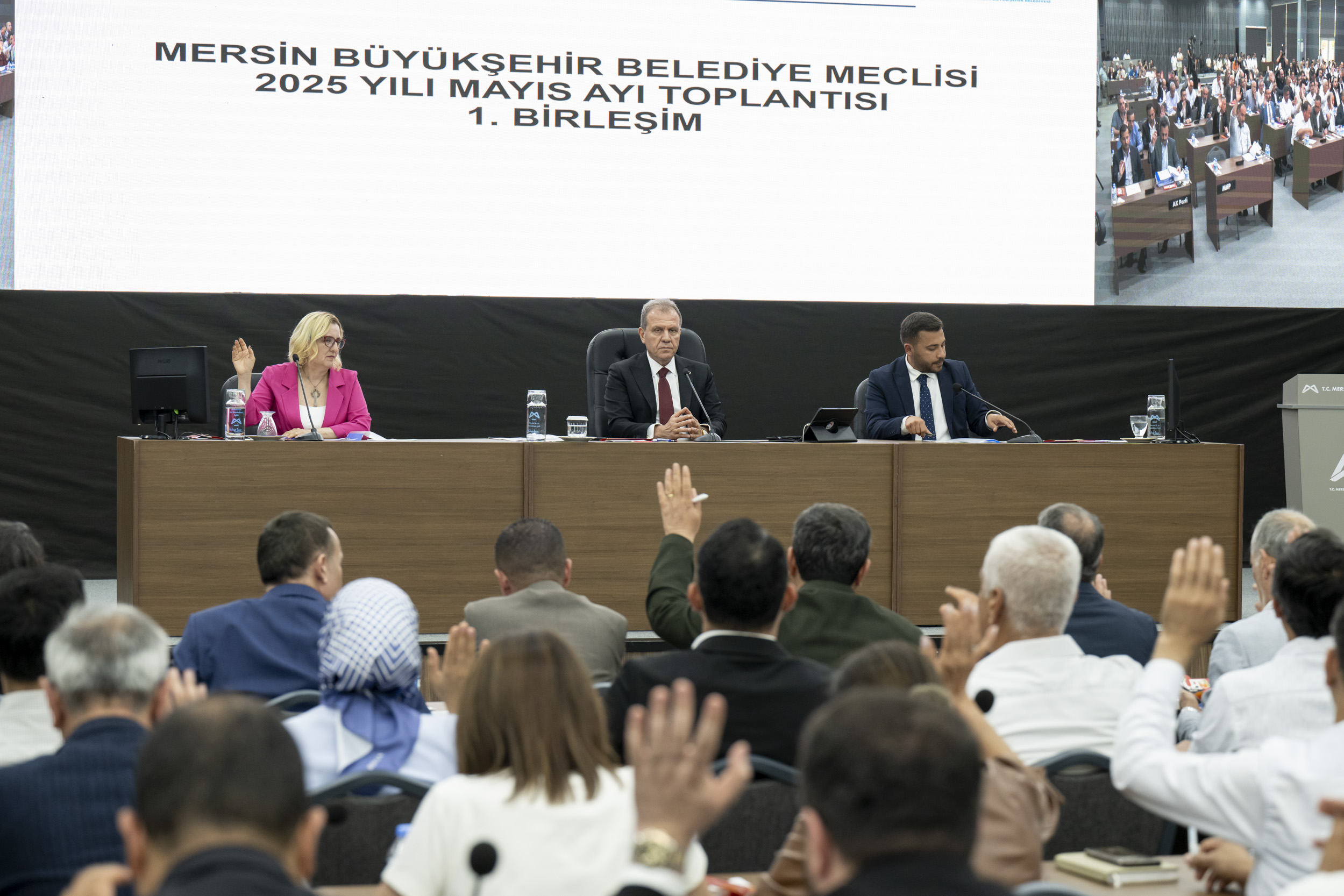 MERSİN BÜYÜKŞEHİR BELEDİYE MECLİSİ MAYIS AYI 1. BİRLEŞİMİ GERÇEKLEŞTİRİLDİ