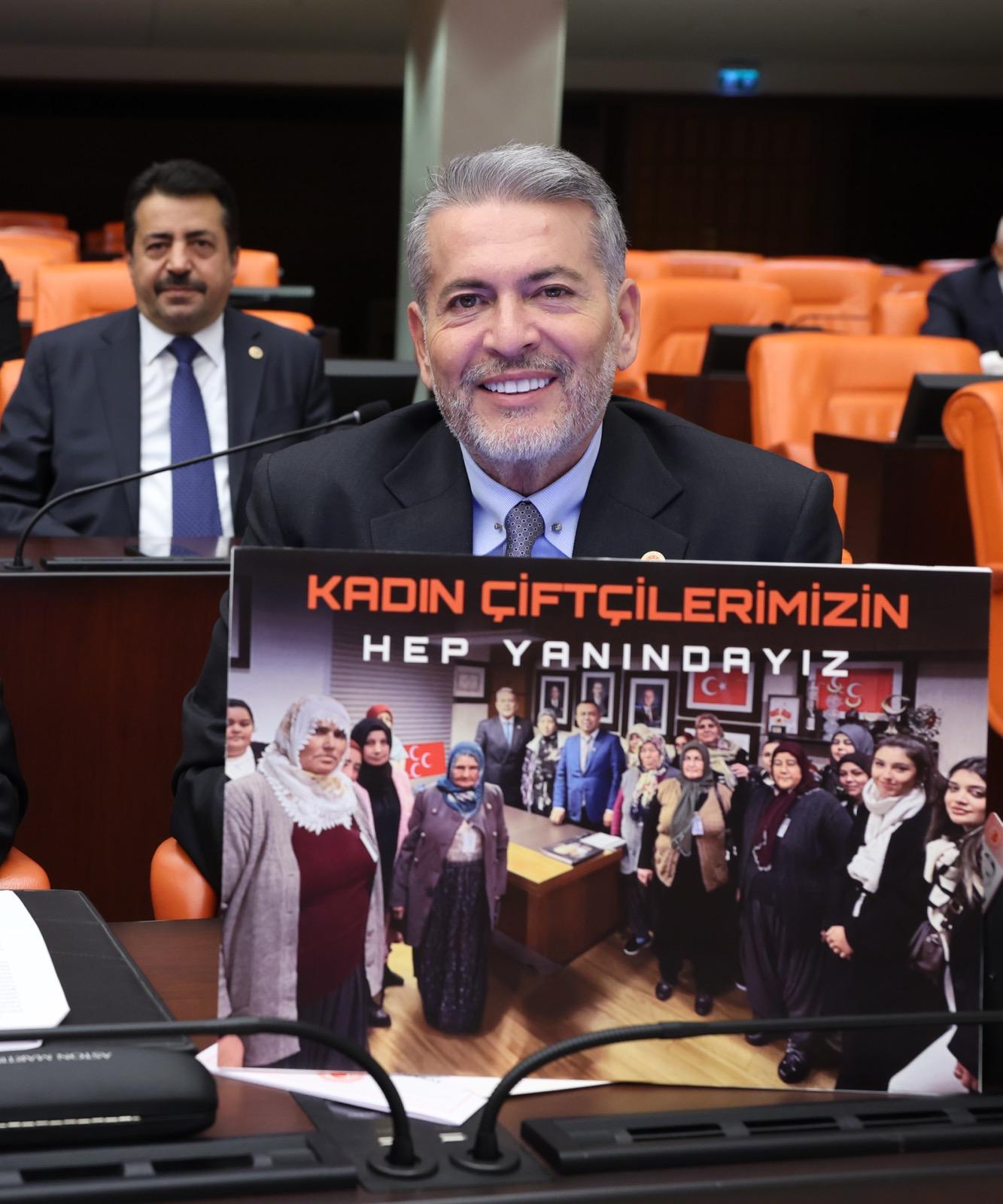 MHP MERSİN MİLLETVEKİLİ VE MYK ÜYESİ DR. LEVENT UYSAL, KADIN ÇİFTÇİLER İÇİN SGK PRİM DESTEĞİ VE YIPRANMA PAYI TALEP ETTİ