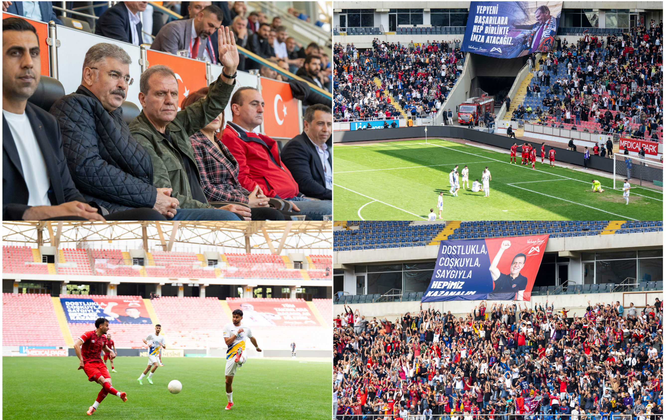 BAŞKAN SEÇER TRİBÜNDE, ZAFER SAHADA