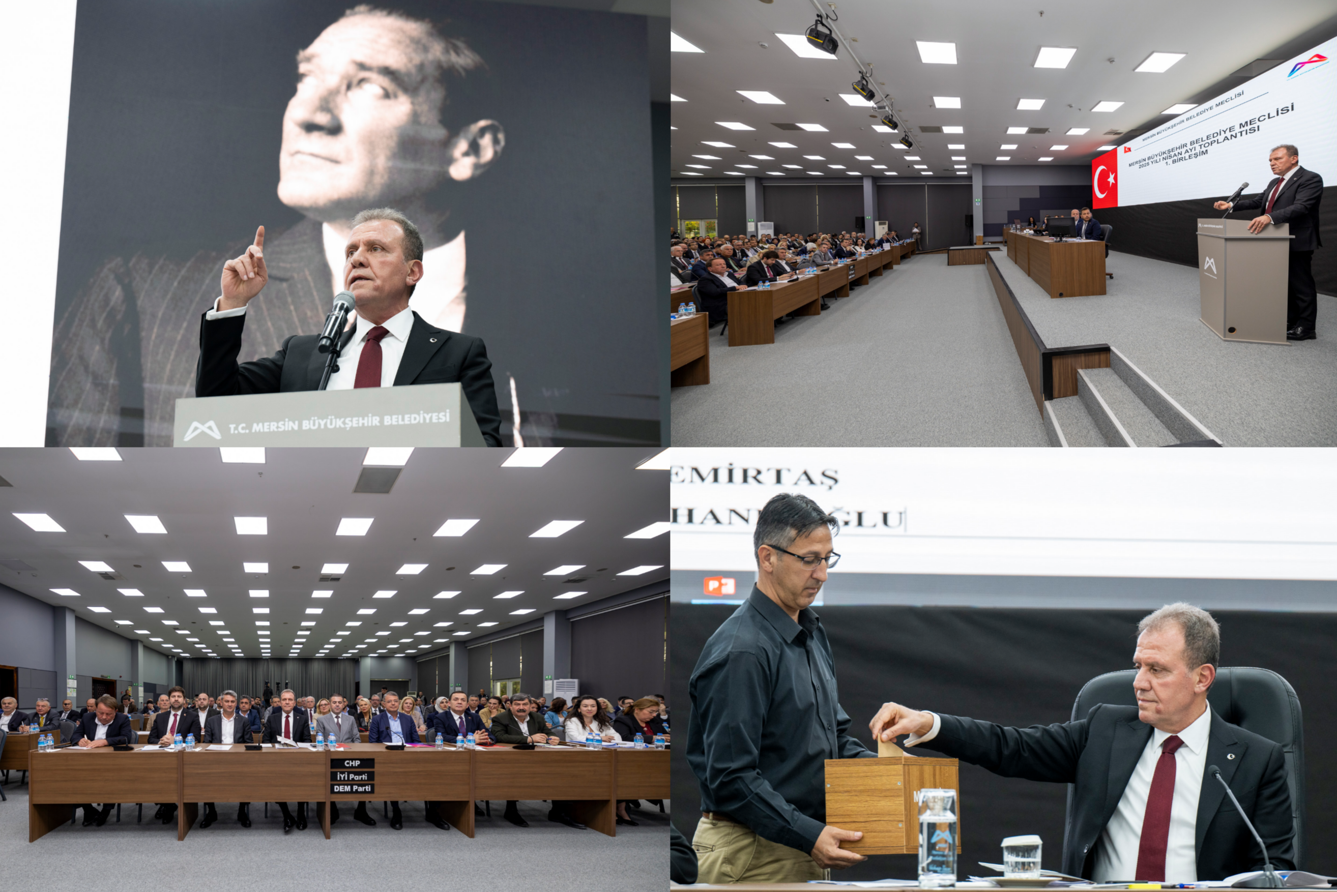 MERSİN BÜYÜKŞEHİR BELEDİYE MECLİSİ’NİN NİSAN AYI 1. BİRLEŞİMİ BAŞKAN SEÇER BAŞKANLIĞINDA GERÇEKLEŞTİRİLDİ