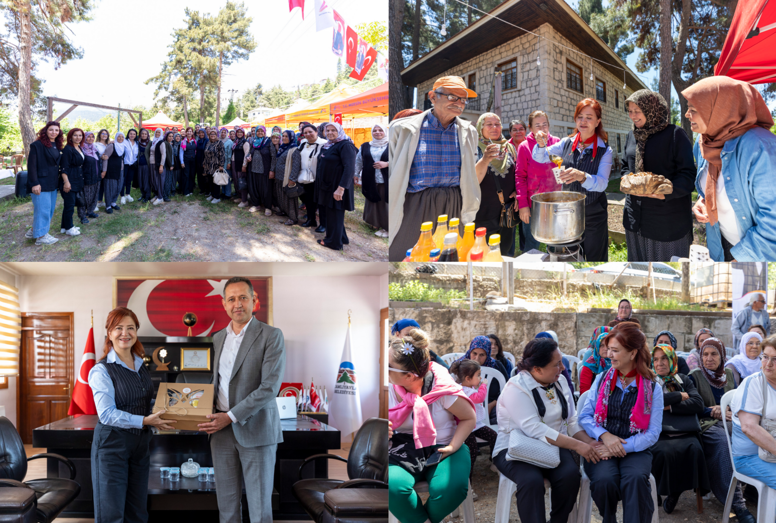 ÇAMLIYAYLALI ÜRETİCİ KADINLARA KOOPERATİFLEŞMENİN ÖNEMİ ANLATILDI