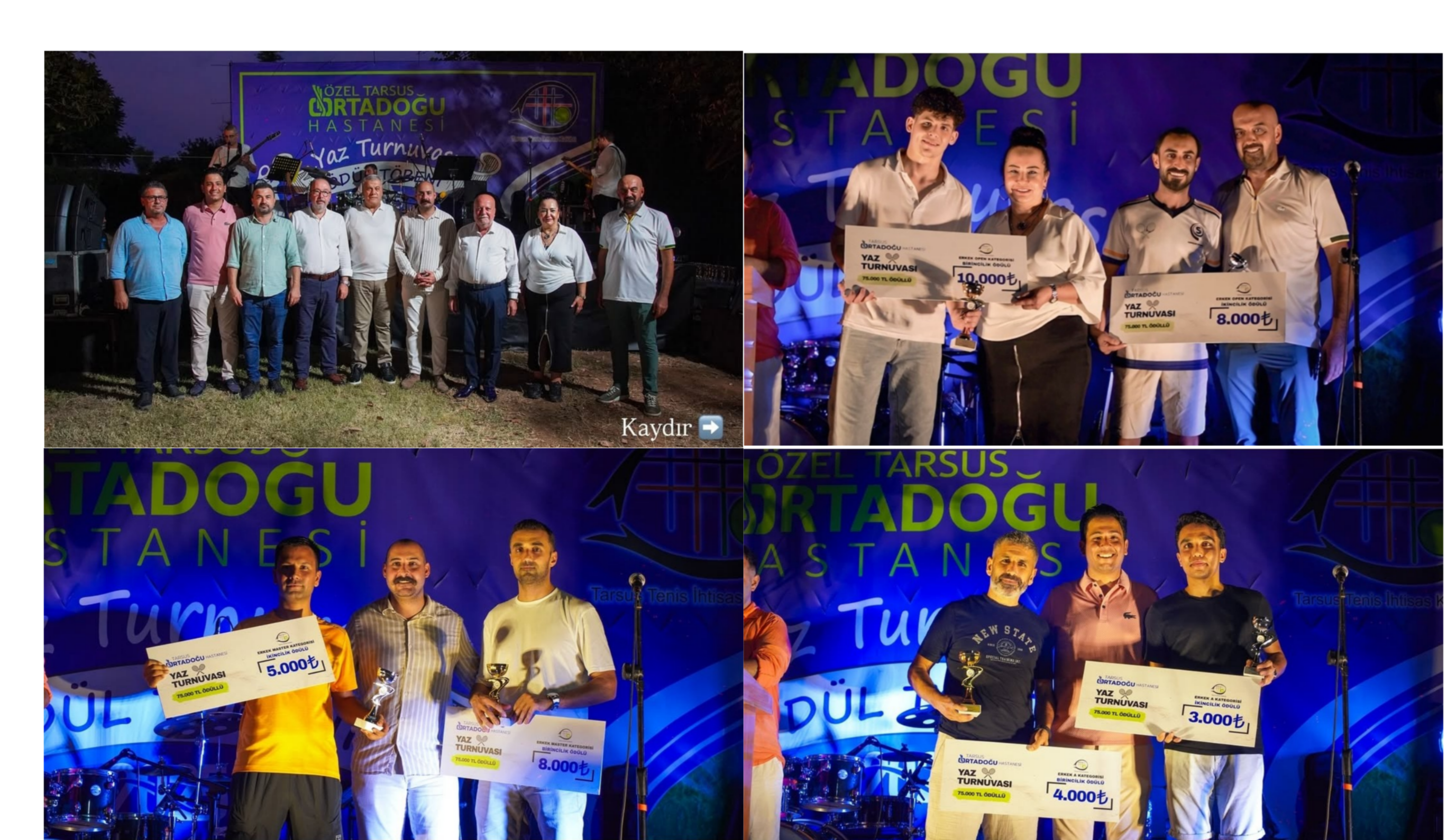 TARSUS TENİS KULÜBÜ YAZ TURNUVASI DÜZENLEDİ