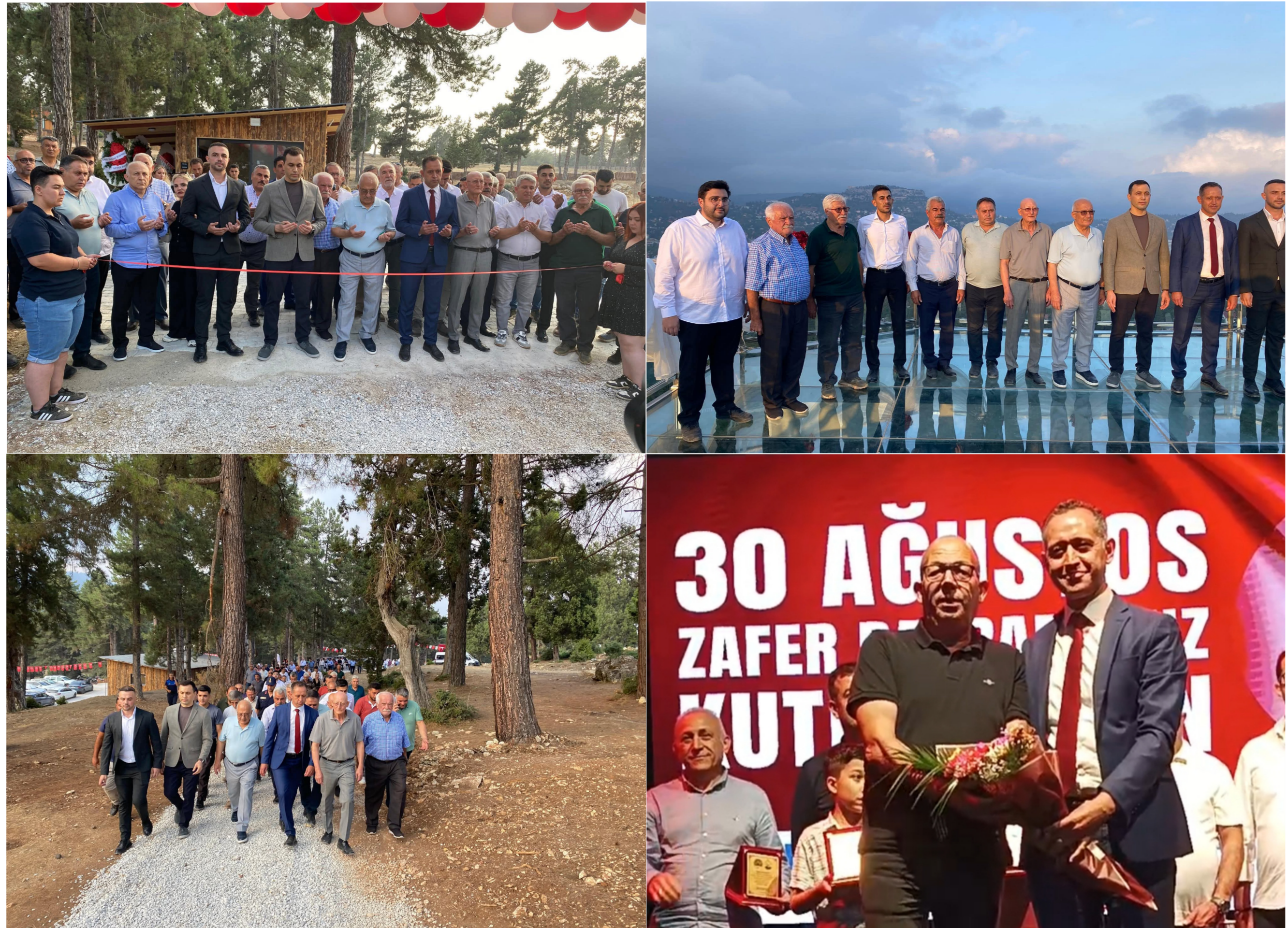 ÇAMLIYAYLA ZEVZEK TEPESİ SOSYAL TESİSLERİ VE SEYİR TERASI’NIN AÇILIŞI YAPILDI