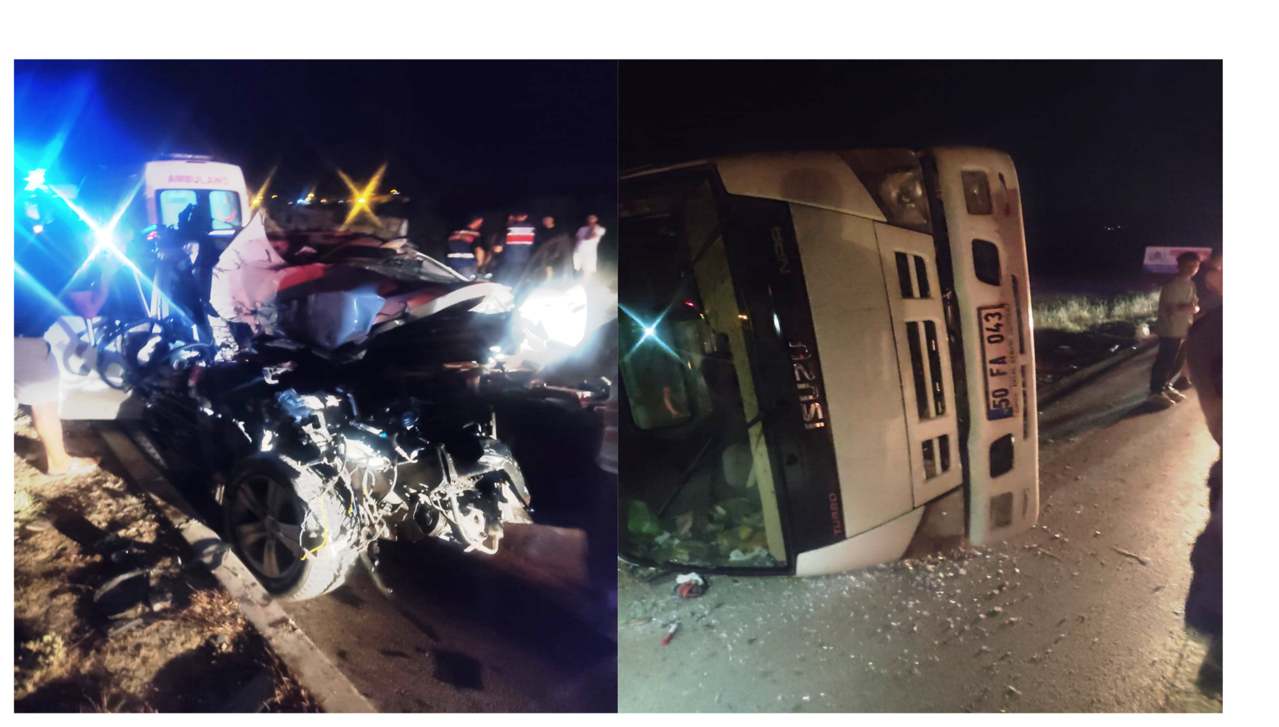 KAZA SONRASI ARAÇTA SIKIŞAN VATANDAŞI MERSİN BÜYÜKŞEHİR İTFAİYESİ KURTARDI