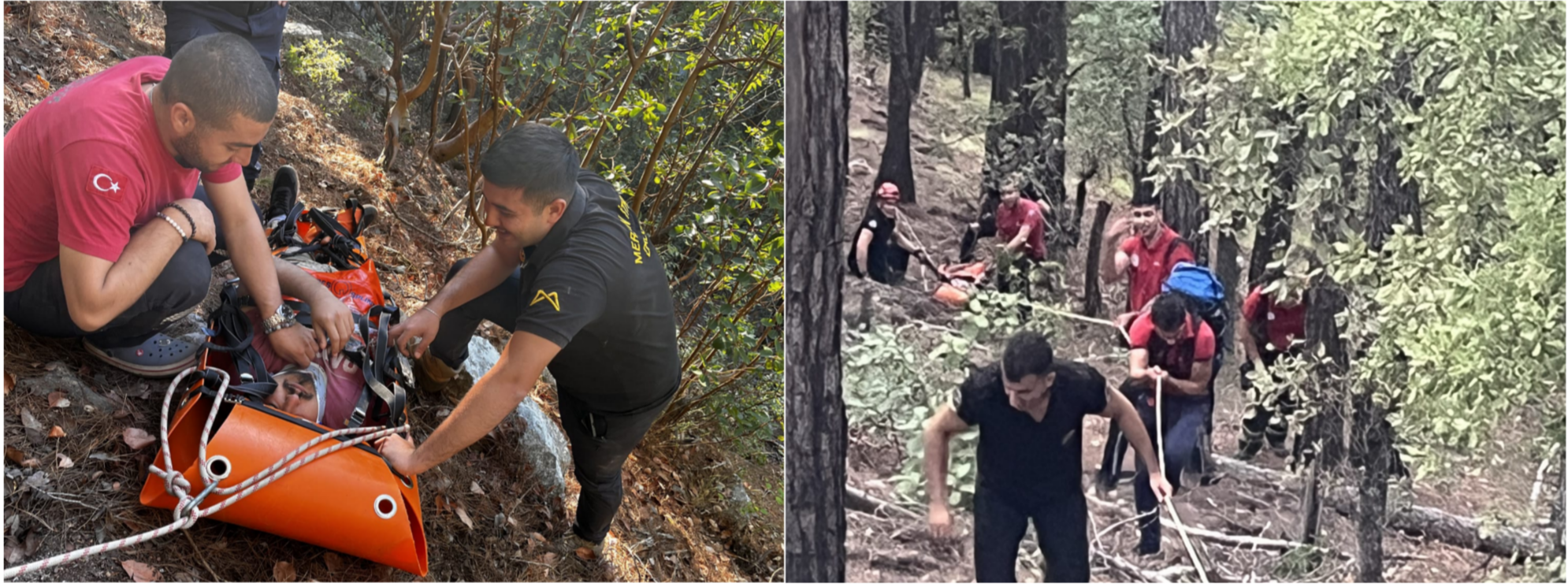 MERSİN BÜYÜKŞEHİR İTFAİYESİ'NDEN 4 SAATLİK NEFES KESEN KURTARMA