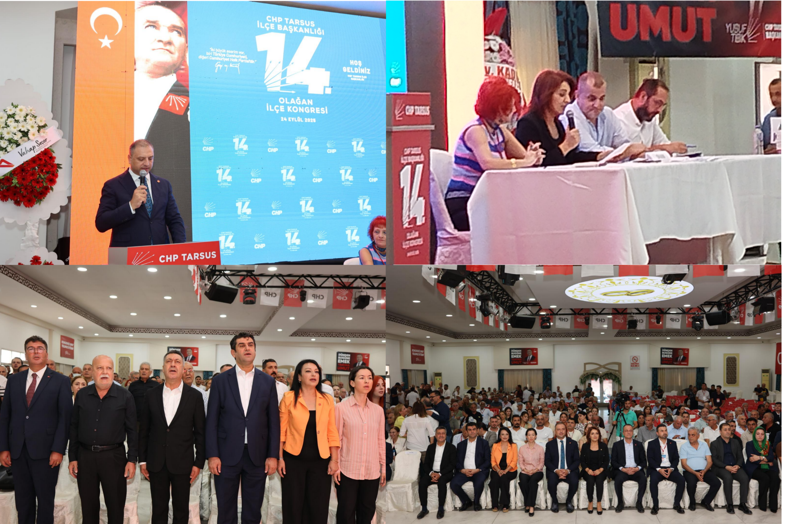 TARSUS CHP'DE KONGRE HEYECANI YAŞANDI