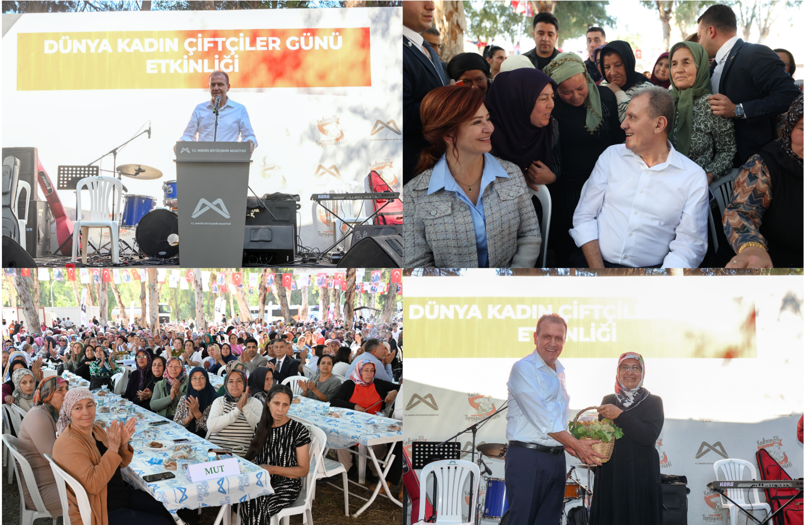 BAŞKAN SEÇER İLE MERAL SEÇER, ‘DÜNYA KADIN ÇİFTÇİLER GÜNÜ’ ETKİNLİĞİNE KATILDI