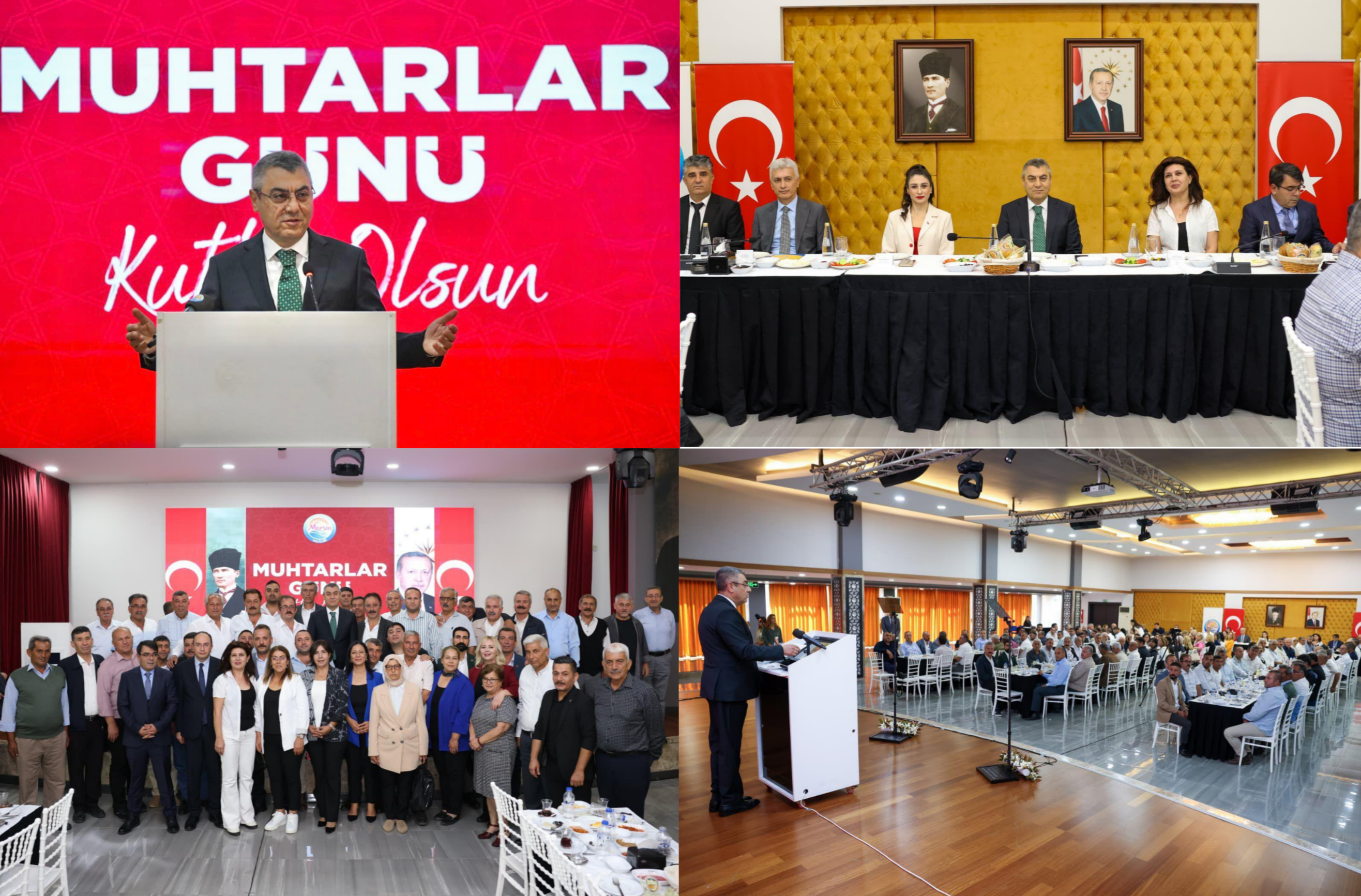 MERSİN VALİSİ ATİLLA TOROS, ‘19 EKİM MUHTARLAR GÜNÜ’ VESİLESİYLE DÜZENLENEN PROGRAMDA MAHALLE MUHTARLARIYLA BİR ARAYA GELDİ