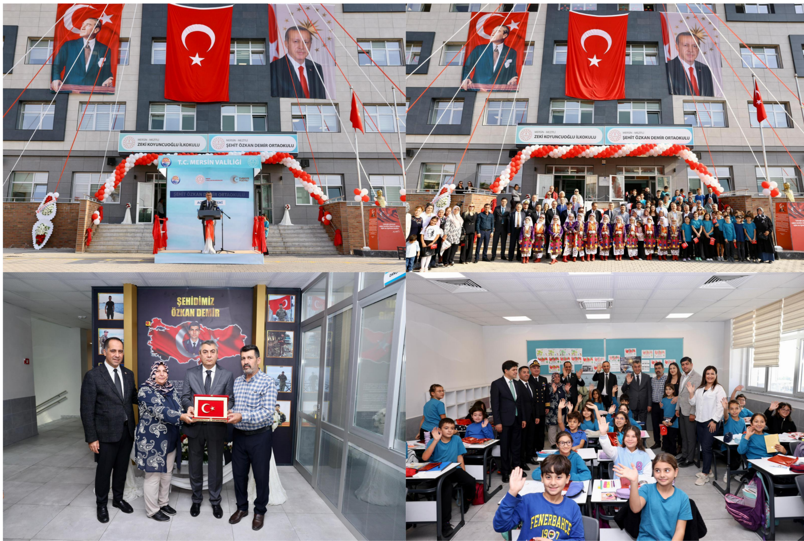 MERSİN VALİSİ ATİLLA TOROS, ŞEHİT HAVA PİYADE ASTSUBAY KIDEMLİ ÇAVUŞ ÖZKAN DEMİR’İ ANMA VE ŞEHİT ÖZKAN DEMİR ORTAOKULUNUN AÇILIŞ TÖRENİNE KATILDI