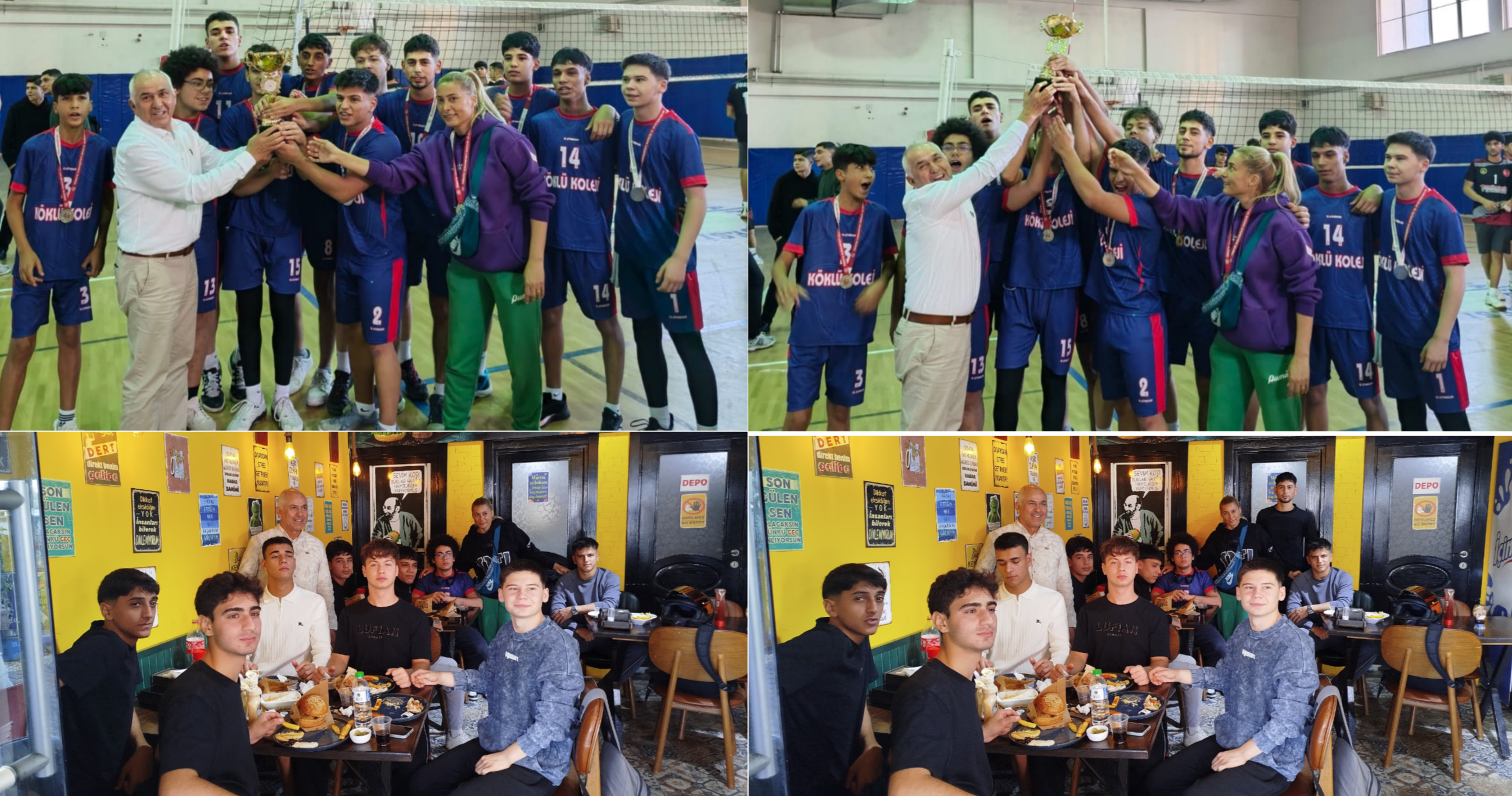 TARSUS ÖZEL KÖKLÜ ANADOLU KOLEJİ VOLEYBOLDA TARSUS BİRİNCİSİ OLDU