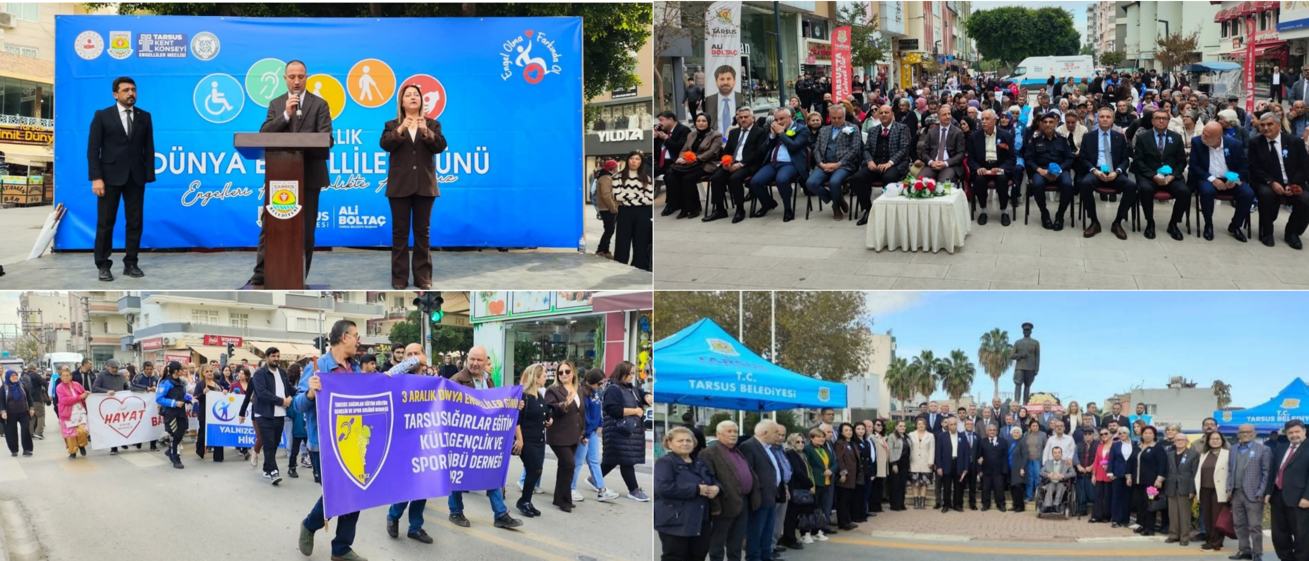 3 ARALIK DÜNYA ENGELLİLER GÜNÜ TARSUS'TA KUTLANDI