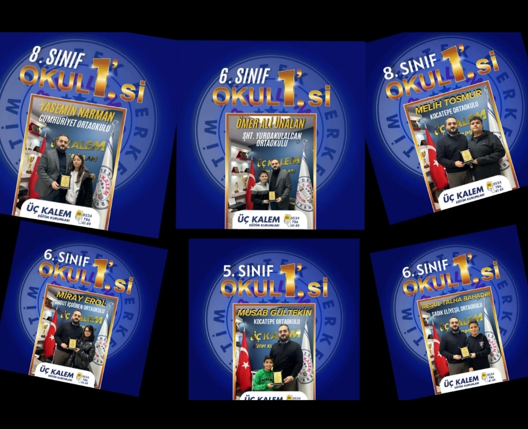 ÜÇ KALEM EĞİTİM KURUMLARI BAŞARININ ADRESİ