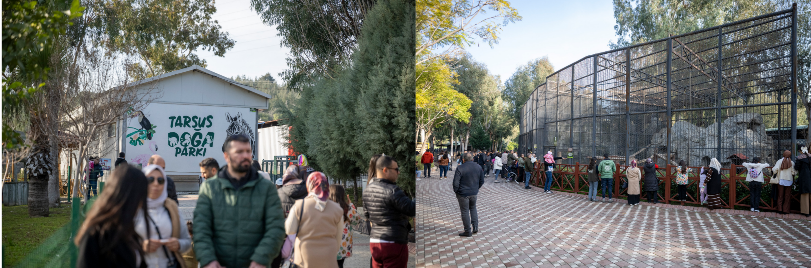 TARSUS DOĞA PARKI YARIYIL TATİLİNDE ZİYARETÇİ AKININA UĞRADI