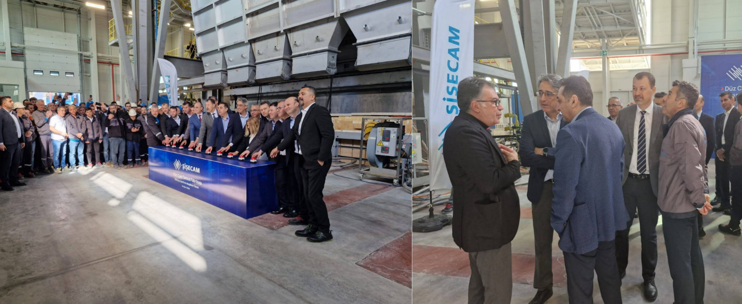 TARSUS OSB'DE ŞİŞECAM FIRINI ATEŞLENDİ