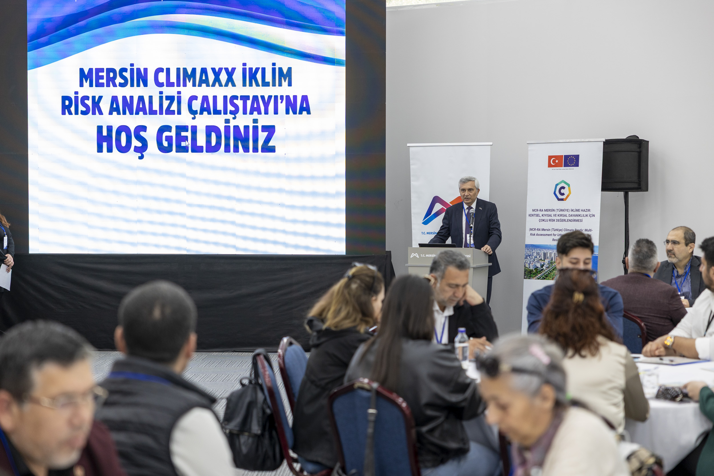 MERSİN’DE İKLİM RİSKLERİNE KARŞI ORTAK AKIL: CLIMAAX İKLİM RİSK ANALİZİ ÇALIŞTAYI DÜZENLENDİ