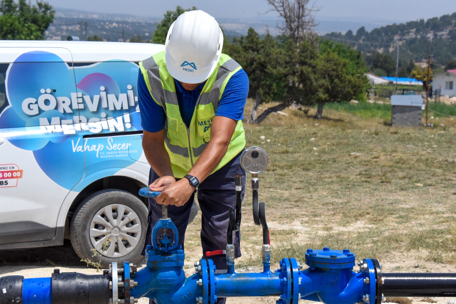 MESKİ, HARFİLLİ MAHALLESİ’NE KESİNTİSİZ İÇME SUYU TEMİN EDİYOR