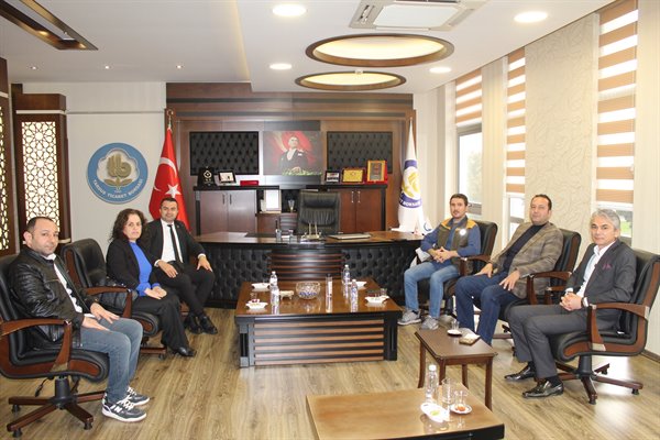 TMO MERSİN BAŞMÜDÜRÜ HALİL TÜRKMEN ’DEN TARSUS TİCARET BORSASI VE TTB LİDAŞ’A ZİYARET 